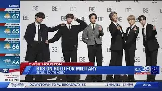BTS members RM and V start compulsory military service  | CW39 HOUSTON