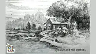 How to Shade A Landscape Drawing | Step By Step