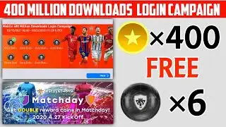 Free Rewards Free Coins | 400M Celebration downloads Pes 2021 Mobile.