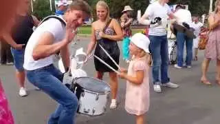 Шоу барабанщиков Drum Time - Выступление на ВДНХ 01.08.2014 (4)