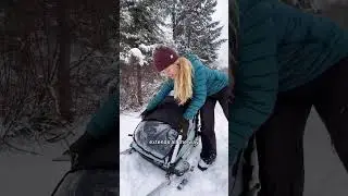 Cross Country Skiing with Kids Set Up 