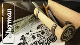 Custom round pencil box
