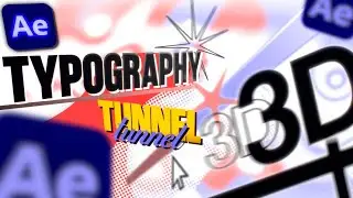 3D Camera Typography Tunnel | After Effects Tutorial