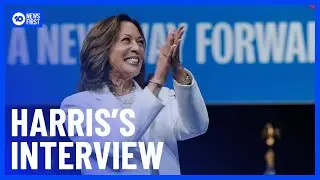Kamala Harris Sits For First Interview Since Becoming Democratic Nominee | 10 News First