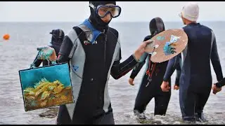 Художники и дайверы. Бухта Капсель у мыса Меганом