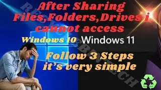 After Sharing folder or drives i cannot access from another system access denied