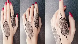 Simple mehndi design | Back hand easy mehndi design | Mehndi for beginners | 