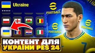 Як виглядає Збірна України в PES 24 I Вперше граю в eFootball 24!