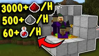 BEST GUNPOWDER & REDSTONE Farm Minecraft Bedrock 1.21!