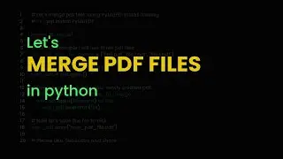 Merge pdf files with python