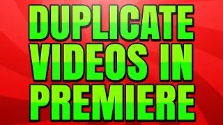 How to Duplicate a Video Layer in Premiere Pro CC (Keyboard Shortcuts)