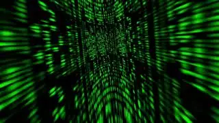 Matrix Raining Green Code Backdrop Video Copyright Free