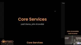 Education Fall '24 Week 7 | Core Services - Leah Kvares and John Arrandale