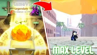 Noob to Max Level Using 0.1% FLAME V2 Legendary Fruit in Fruit Battlegrounds.. - Roblox