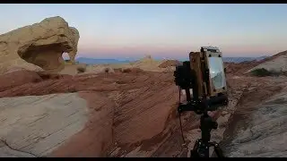 Valley of Fire Reflected light Arch - Film landscape photography