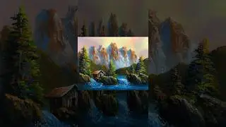 Painting Mountain River...