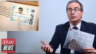 John Oliver Launches Branded Stamps to Support U.S. Postal Service | THR News