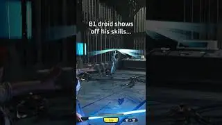 B1 droid shows off his skills... 