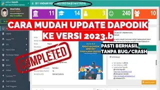 CARA UPDATE DAPODIK KE VERSI 2023.b