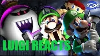 Why Am I So Scared? | Luigi Reacts To SMG4: Stupid Luigi's Mansion