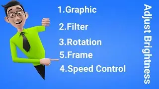 How To Use Graphics Speed Control, Frames, Rotation, Filters And Brightness Adjustment in Video Use