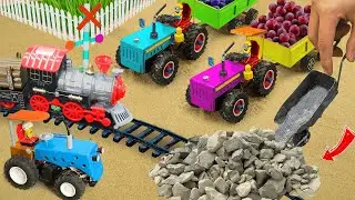 Diy tractor mini Bulldozer to making concrete road | Construction Vehicles, Road Roller