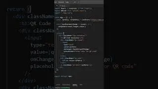 QR Code Generate using React 
