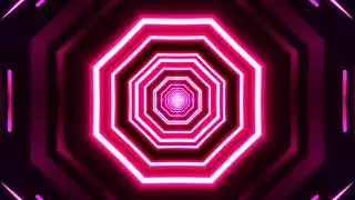 Neon Ring Moving Animated VJ Motion Loop 