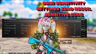BGMI 2024 NO RECOIL/ZERO RECOIL SENSITIVITY CODE | BGMI BEST SENSITIVITY SETTINGS.