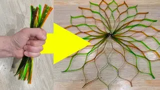 СЕТКА ИЗ ПЛАСТИКОВЫХ БУТЫЛОК, СВОИМИ РУКАМИ!!!!!