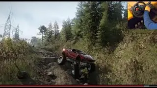 Taking TC's 2020 C8 Corvette Offroad Build in an Offroading Adventure - Snowrunner I  Logitech G29
