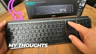 Logitech MX Keys Advanced Wireless Illuminated Keyboard, Backlight, Bluetooth, USB- Metal Build