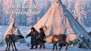 How north nomads go to the toilet & take a shower when -58°F, -50°C. Not like we do!