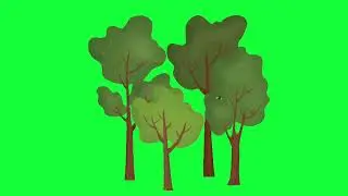 moving trees green screen effect 