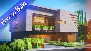 [OSHACRA] Part73 How to build Modern House (Stone) / Oshakura! Modern Stone House (Minecraft)
