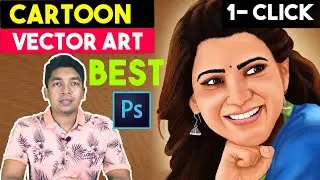 The Best Cartoon Vector Art 1-Click Photoshop Action / Vector Portrait Cartoon Effects