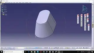 2.24 Part Design CATIA V5: Draft Angle/Selection by neutral face/Pulling Direction/Parting Element