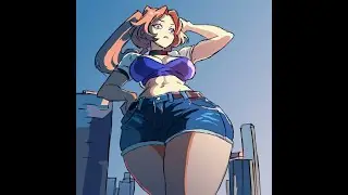 Sexy Giantess Anime Girl