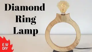 I Made a Diamond Ring Lamp from Wood – It Looks INSANE! 💍✨.