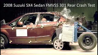 2008-2013 Suzuki SX4 Sedan FMVSS 301 Rear Crash Test (50 Mph)