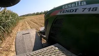 Fendt 718 Vario Onboard - Loading Mais with John Deere 9900i