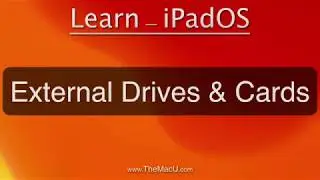 iPadOS Tutorial: External Drives & Card Readers