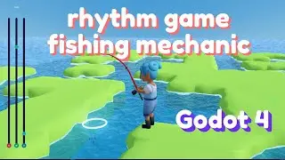 How I put a rhythm game in my fishing game | game dev in Godot 4