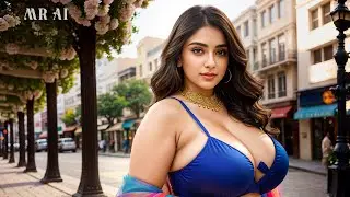 [4K] AI ART Indian Lookbook Girl Al Art video - Alamo Square