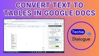How to Convert Tables to Text or Text to Tables In Google Docs
