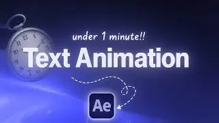 How to Make Smooth Text Animation in After Effects | After Effects best Tutorial