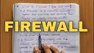 What Is Firewall - Computer Science Short Notes Class 12 || DoWithMe #class12 #dowithme