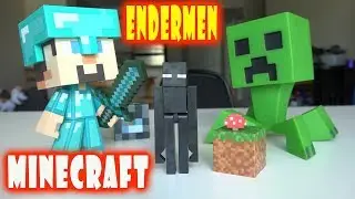 MINECRAFT FIGURE Review Enderman by SanSanychTV