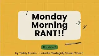 Monday Rant - LinkedIn Profile with out a Profile Picture
