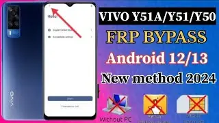 VIVO Y51A/Y50 || FRP BYPASS || Update Without PC New Trick 2024
